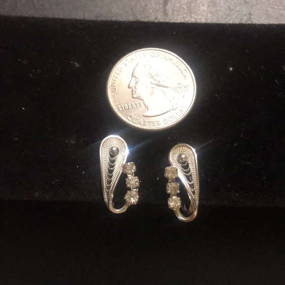 Vintage Espo Flex Sterling silver earrings Screwbacks - Picture 3 of 4